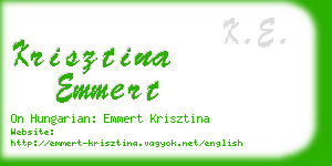 krisztina emmert business card